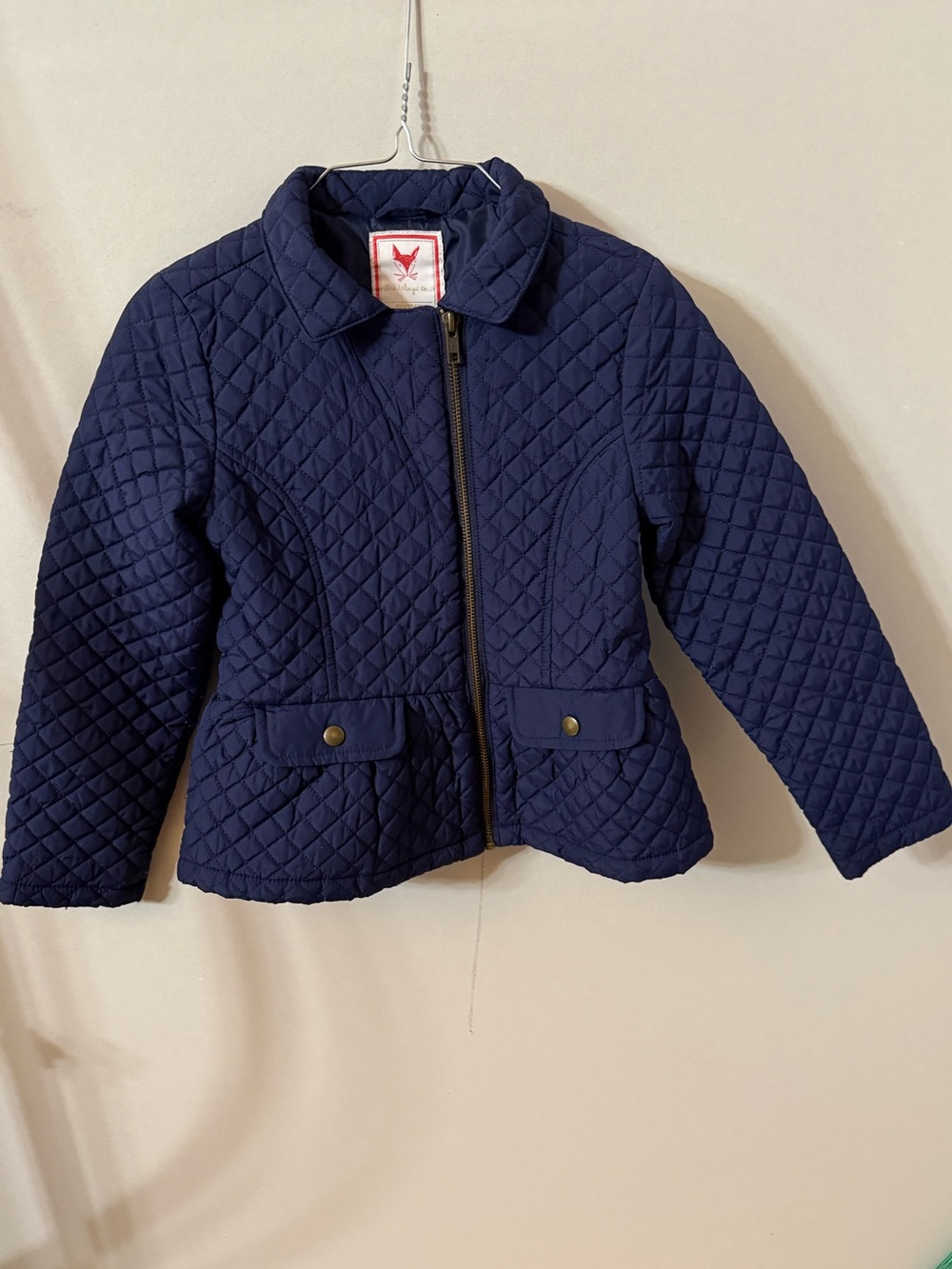 Gymboree Navy Quilted Puffer Jacket Size M